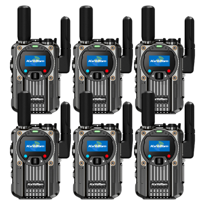 KaYoTom M66 Global Walkie Talkie – Unlimited Range 4G LTE Two-Way Radio with AES Encryption, 72H Battery, Built-in FM Radio & LED Flashlight, Lightweight Durable Design for Outdoor, Security & Emergency