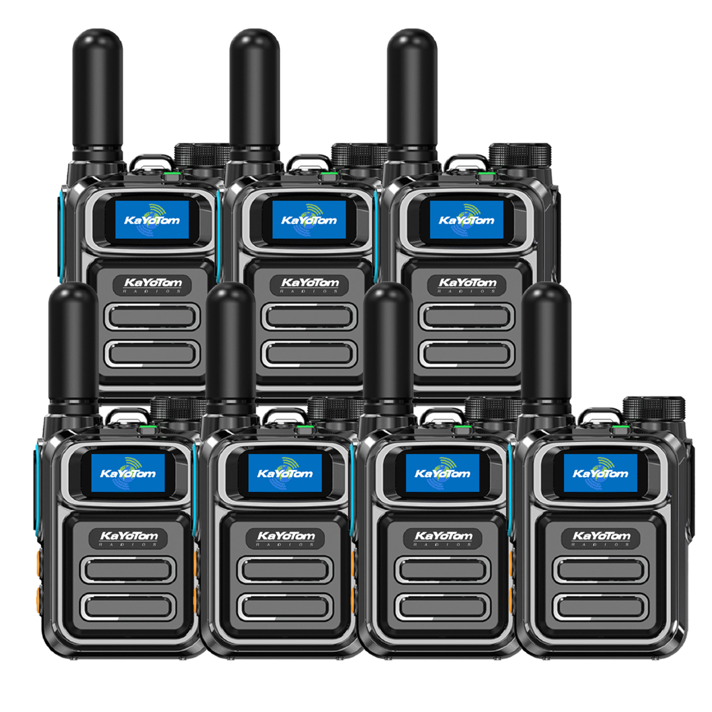 KaYoTom M05 Global Walkie Talkie Unlimited Range Encrypted Two-Way Radio - 72H Battery, HD Audio, Lightweight & Waterproof, 172 Countries Coverage