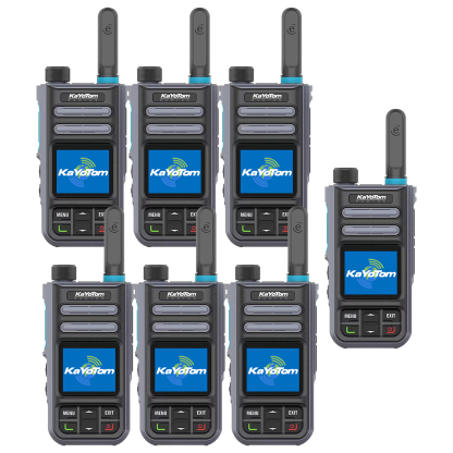 KaYoTom M16 4G POC Global Encrypted PTT Walkie Talkie Unlimited Range - IP67 waterproof, GPS tracking, Bluetooth & 7-Day Batter