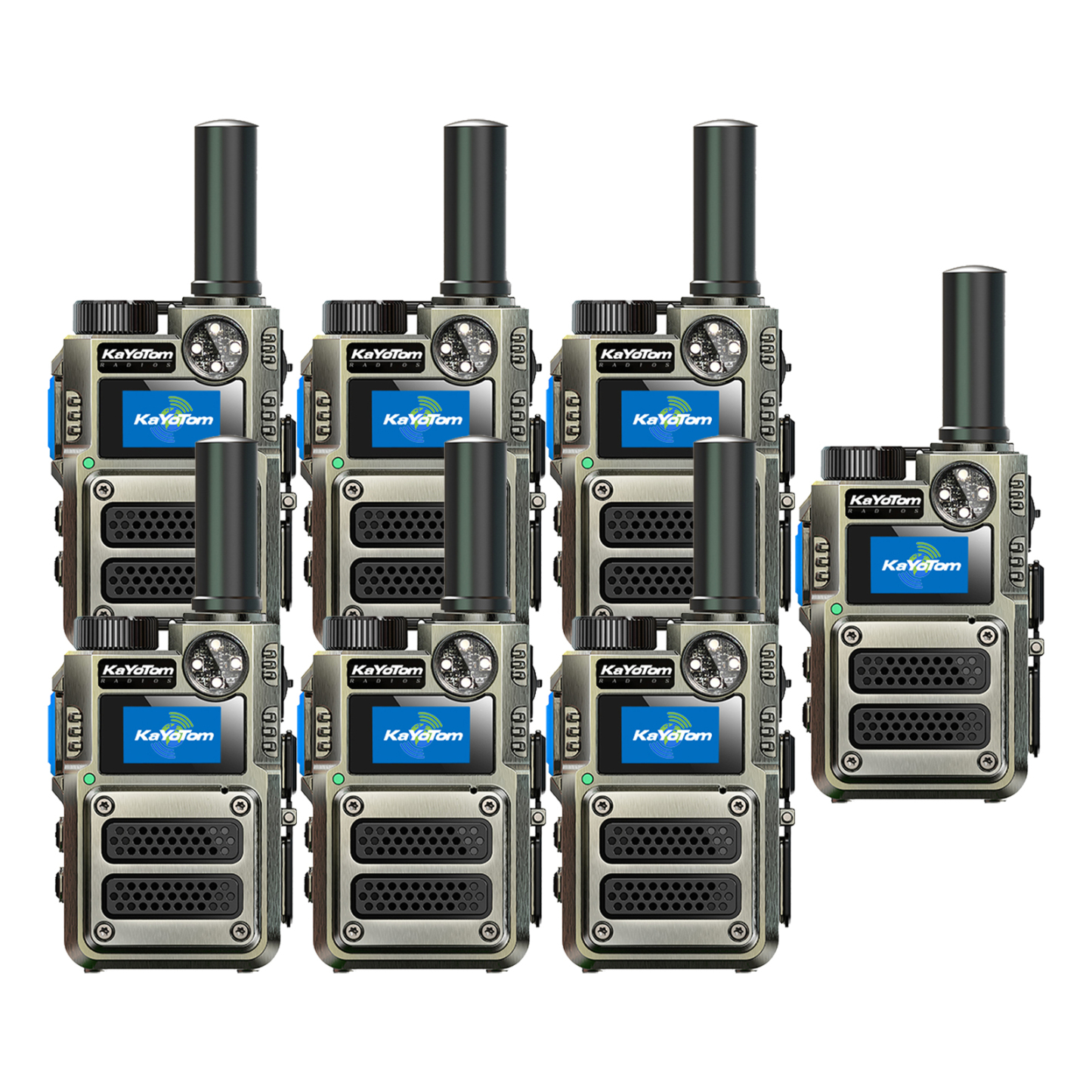 （Lifetime Free） Global Unlimited Range 4G LTE PoC Rapid Walkie Talkies Long Range Two-Way Radios 5000+ Miles with Nationwide Range,SOS Alert Long Distance Radios for Truck Fleet,Construction site