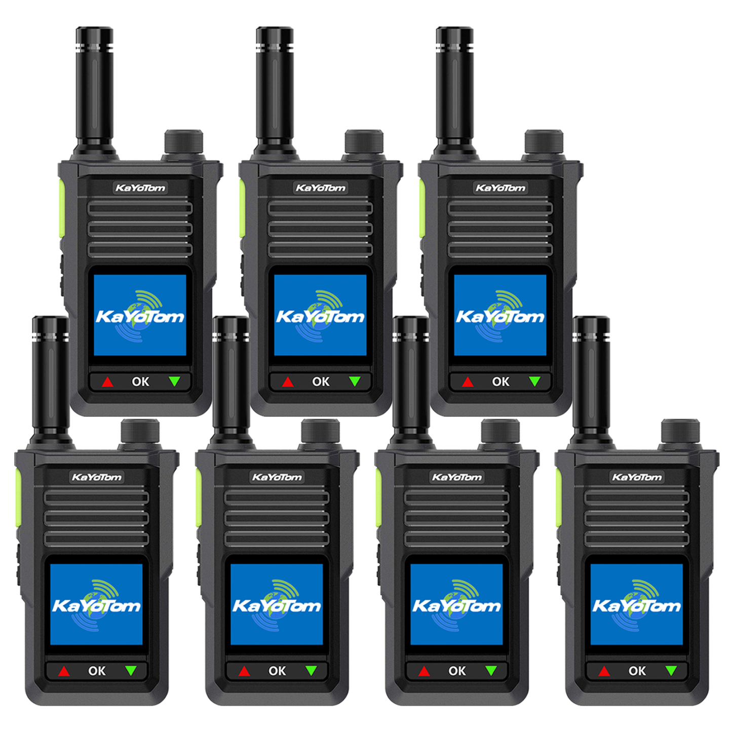 KaYoTom M15 Global Encrypted Walkie Talkie Unlimited Range - 72H Battery, GPS Tracking, Bluetooth & IP68 Waterproof, 172 Countries Coverage