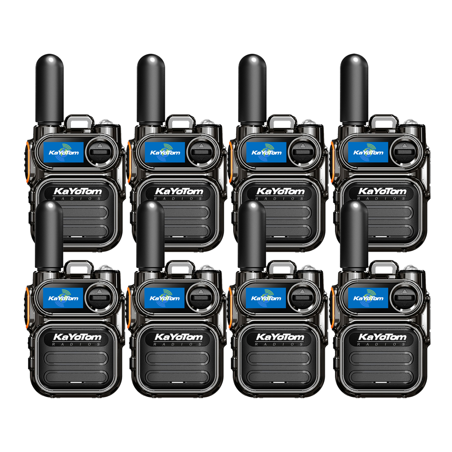 KaYoTom M11 Long Range Walkie Talkie – Global Two-Way Radio with Encrypted Communication, Unlimited Range, 72H Battery Life, HD Audio, Lightweight Design & Built-In LED Flashlight