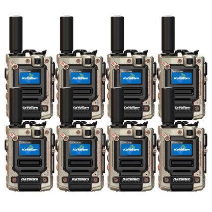 KaYoTom M08 Global Walkie Talkie Unlimited Range Encrypted Two-Way Radio - 72H Battery, HD Audio, Lightweight & LED Flashlight, 172 Countries Coverage