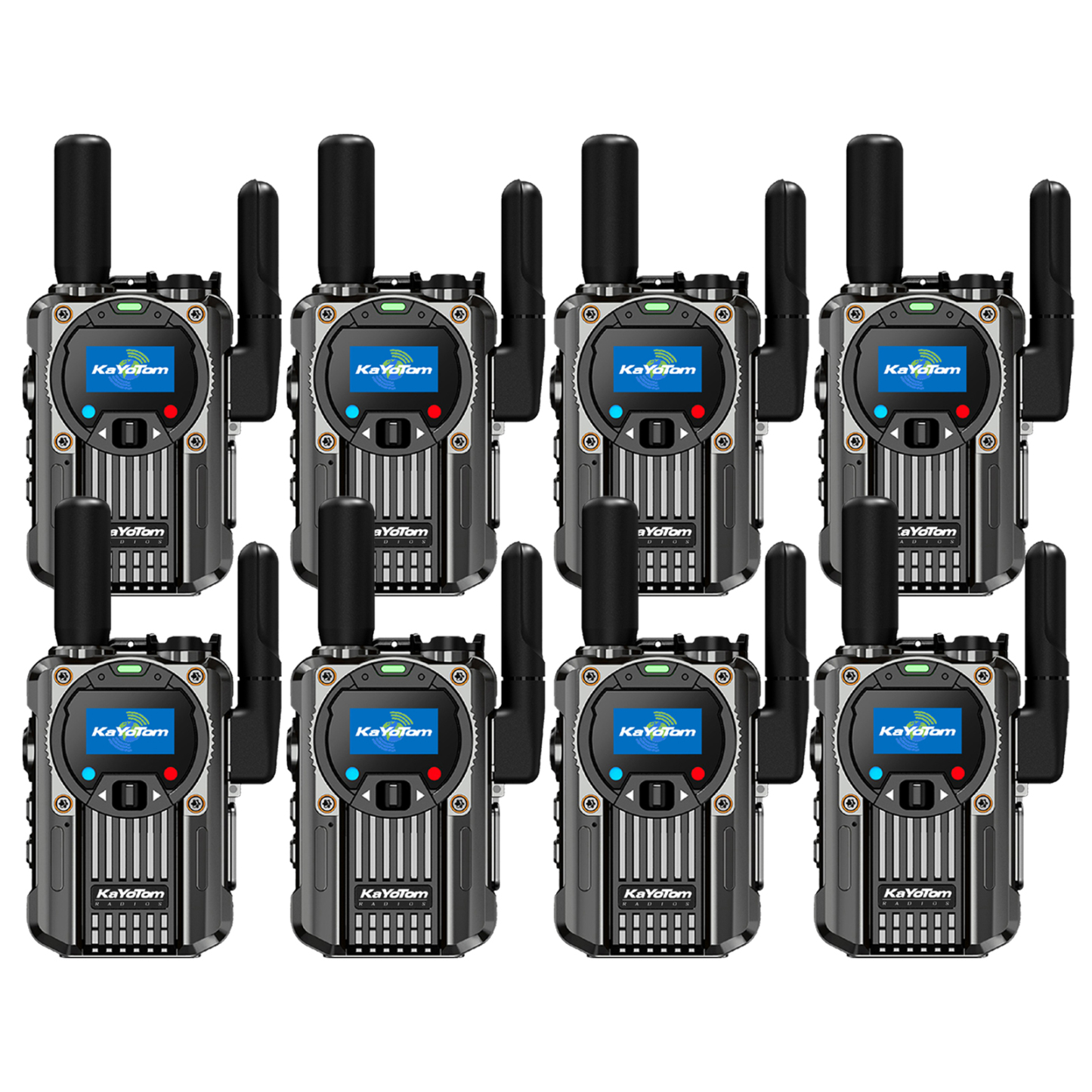 KaYoTom M66 Global Walkie Talkie – Unlimited Range 4G LTE Two-Way Radio with AES Encryption, 72H Battery, Built-in FM Radio & LED Flashlight, Lightweight Durable Design for Outdoor, Security & Emergency