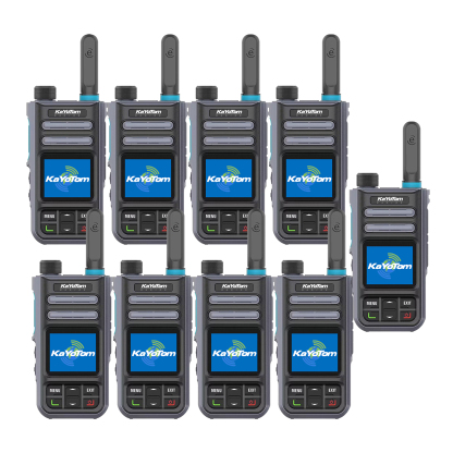 KaYoTom M16 4G POC Global Encrypted PTT Walkie Talkie Unlimited Range - IP67 waterproof, GPS tracking, Bluetooth & 7-Day Batter