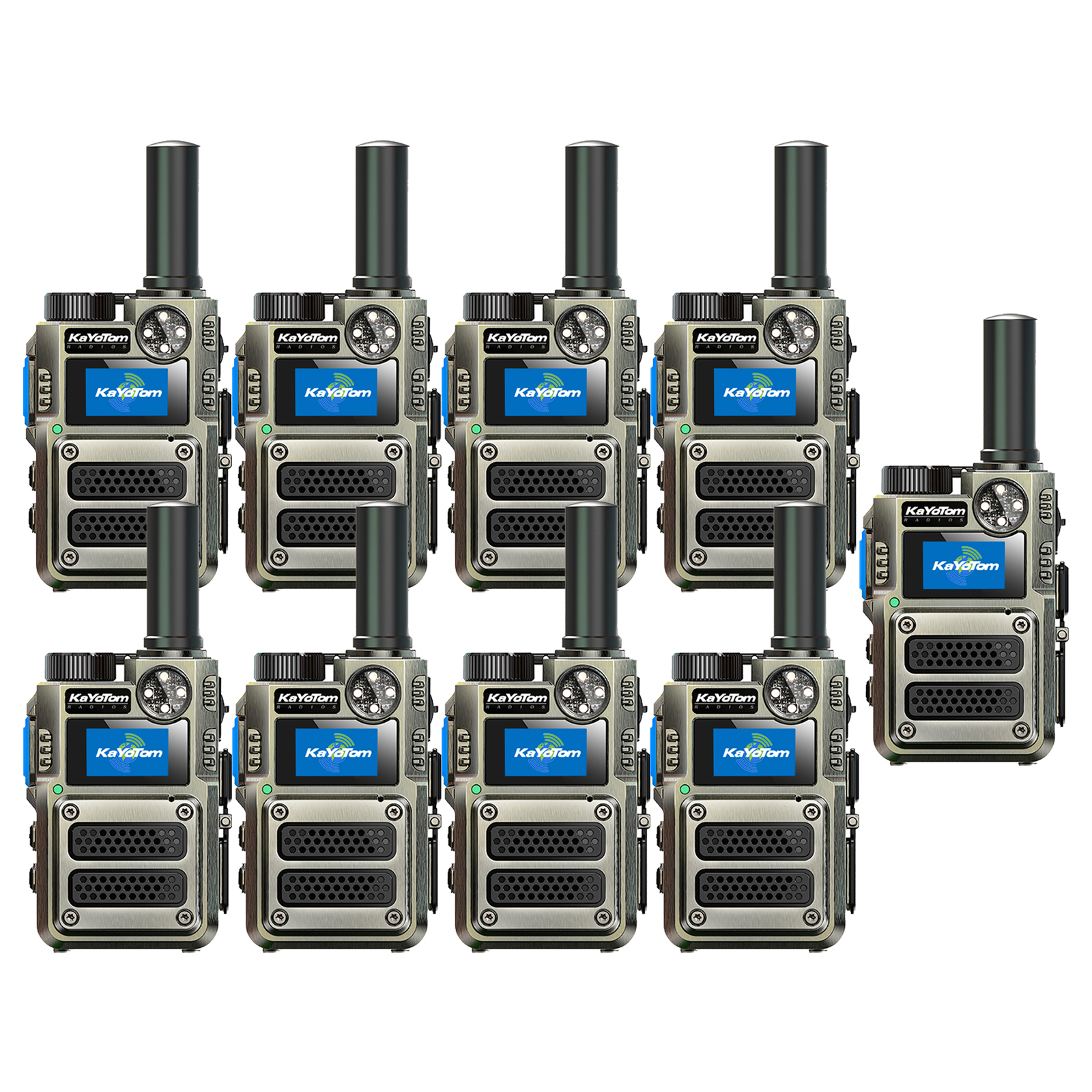 （Lifetime Free） Global Unlimited Range 4G LTE PoC Rapid Walkie Talkies Long Range Two-Way Radios 5000+ Miles with Nationwide Range,SOS Alert Long Distance Radios for Truck Fleet,Construction site