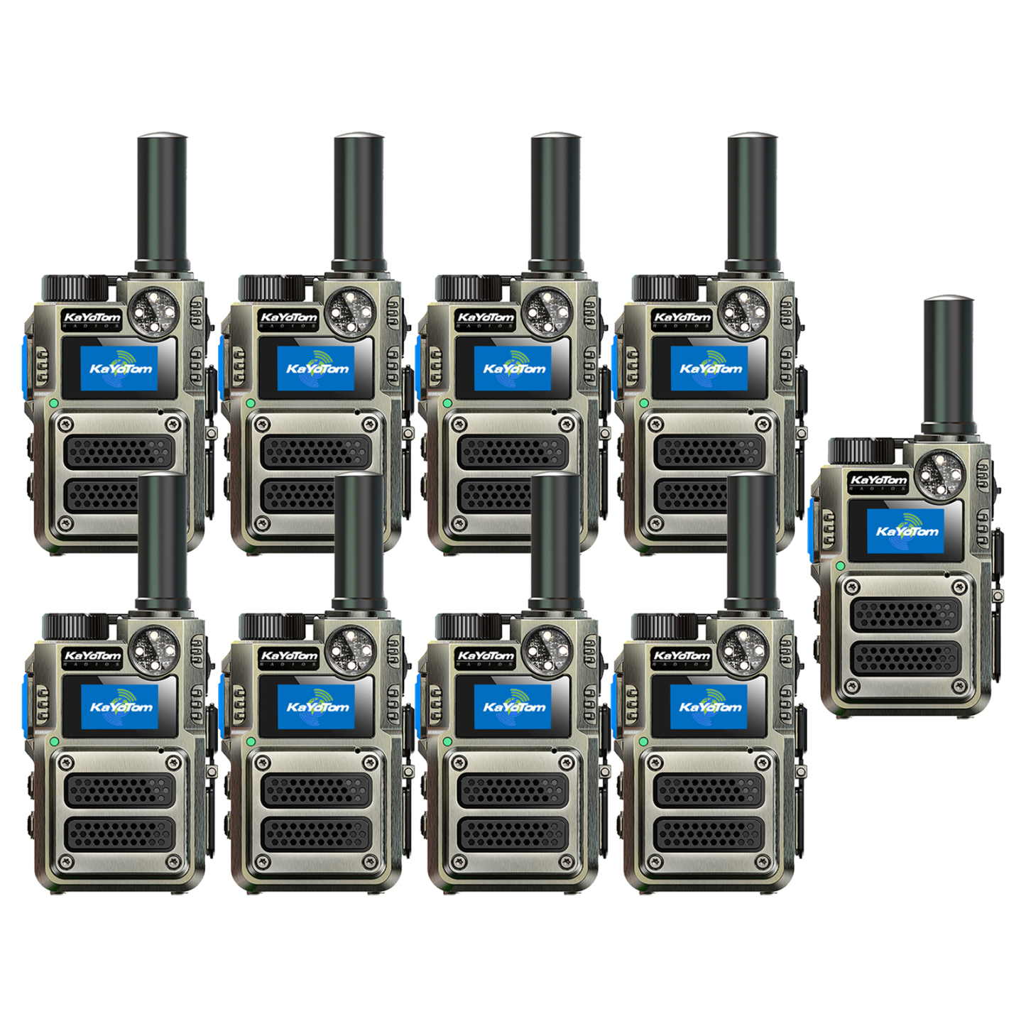 （Lifetime Free） Global Unlimited Range 4G LTE PoC Rapid Walkie Talkies Long Range Two-Way Radios 5000+ Miles with Nationwide Range,SOS Alert Long Distance Radios for Truck Fleet,Construction site