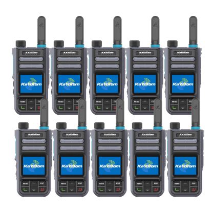 KaYoTom M16 4G POC Global Encrypted PTT Walkie Talkie Unlimited Range - IP67 waterproof, GPS tracking, Bluetooth & 7-Day Batter