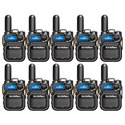 KaYoTom M11 Long Range Walkie Talkie – Global Two-Way Radio with Encrypted Communication, Unlimited Range, 72H Battery Life, HD Audio, Lightweight Design & Built-In LED Flashlight