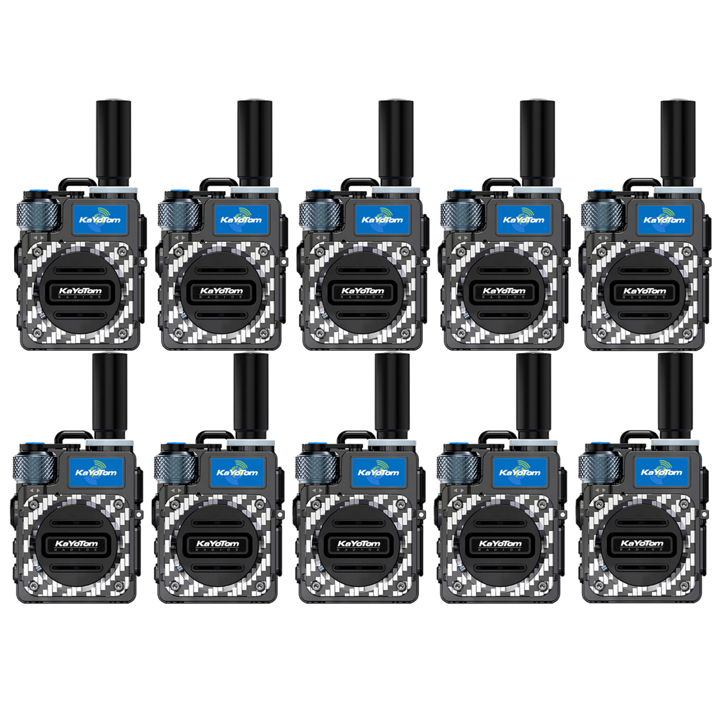 KaYoTom M09 Global Walkie Talkie Unlimited Range Encrypted Two-Way Radio - 72H Battery, HD Audio, Lightweight & Waterproof, 172 Countries Coverage