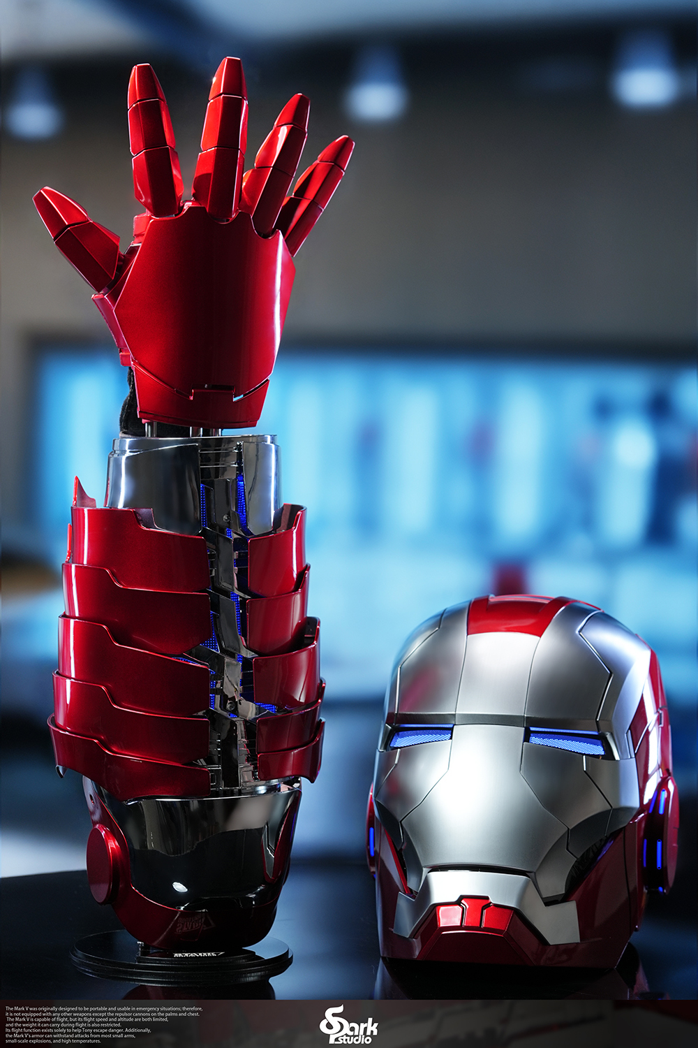 [NEW] Iron Man MK5 Rack Arm – 1:1 Wearable Gauntlet with Voice, Touch & Remote Control, English Version