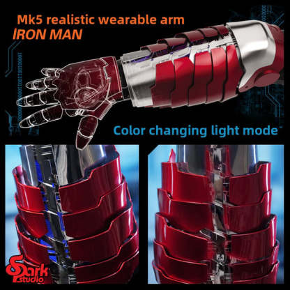 [NEW] Iron Man MK5 Rack Arm – 1:1 Wearable Gauntlet with Voice, Touch & Remote Control, English Version