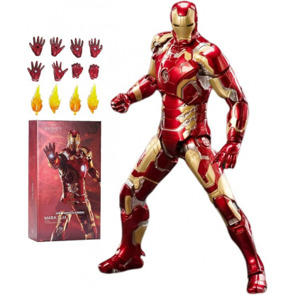 [NEW]Iron Man Action Figures 10th Anniversary Metal Texture Painting 7 inches