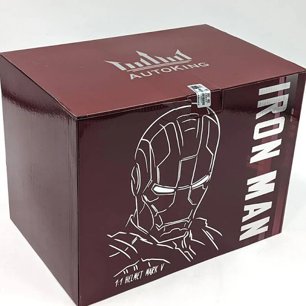 [NEW] Iron Man MK5 Helmet – Silver Red Edition | Voice Control + Remote + Touch Activated Electronic Mask, 1:1 Wearable Collectible
