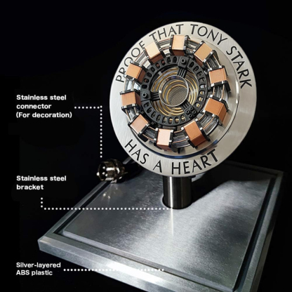 [NEW] Arc Reactor MK1 1:1 Replica – LED Chest Lamp with Remote Control, Alloy Base