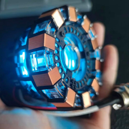 [NEW] Arc Reactor MK1 1:1 Replica – LED Chest Lamp with Remote Control, Alloy Base