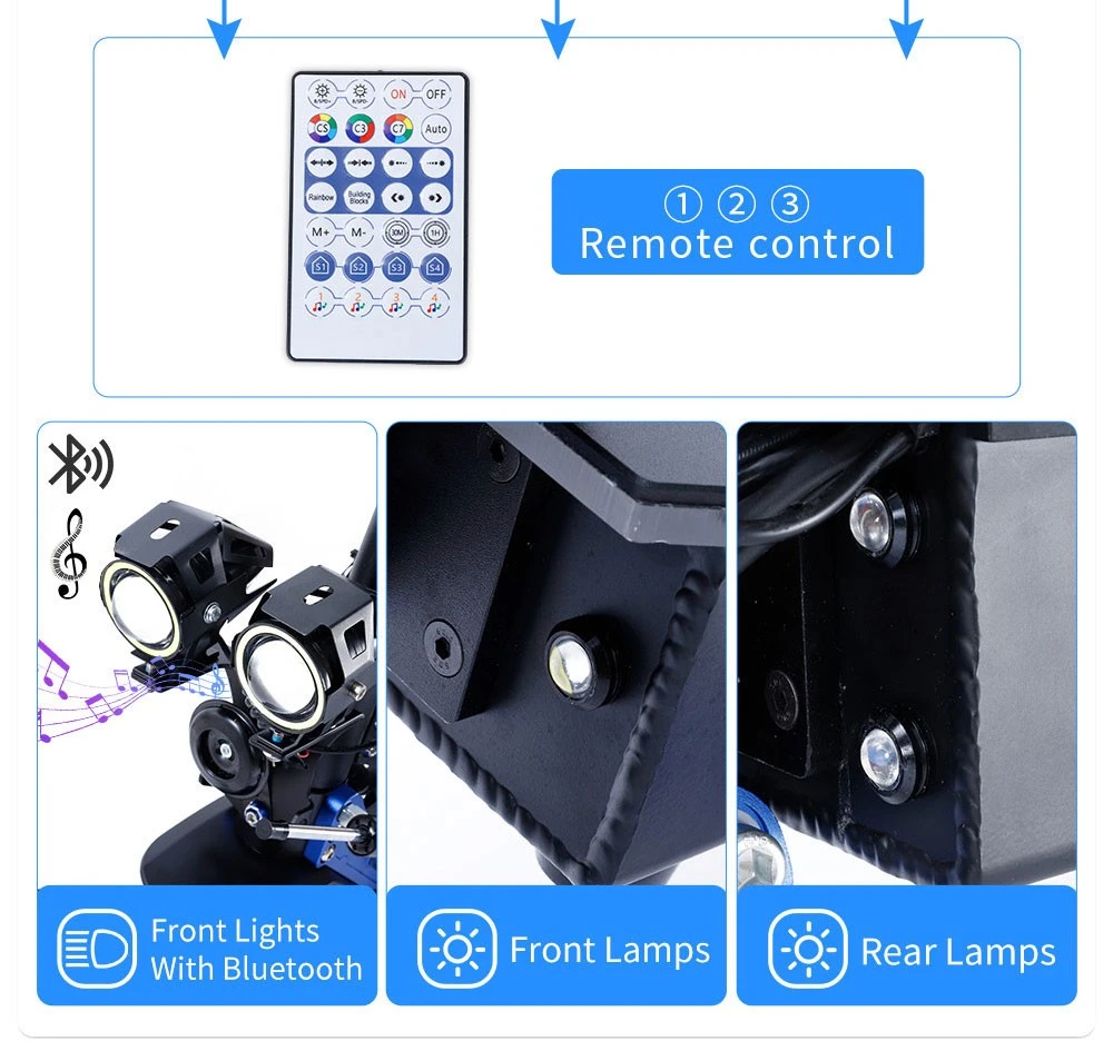 Halo Knight T108 Pro Electric Scooter 11'' Off-Road Tire 3000W*2 Motors 95Km/h Max Speed 60V 38.4Ah Battery 80KM Range 200KG Max load Front & Rear Turn Signal IPX4 Waterproof Dual Hydraulic Brakes Electric Brake