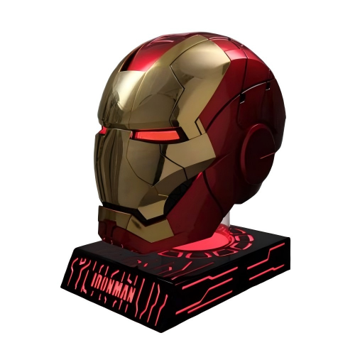 [NEW] Iron Man MK5 Helmet – Gold Red Edition | Voice Control + Remote + Touch Activated Electronic Mask, 1:1 Wearable Collectible