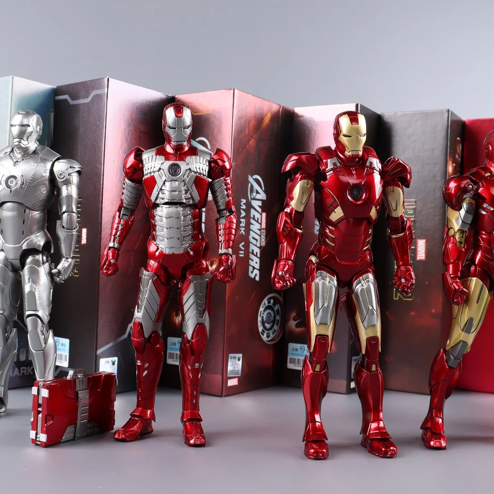 [NEW]Ironman Action Figure Movable Mark Toys 7 inches Light with Chest