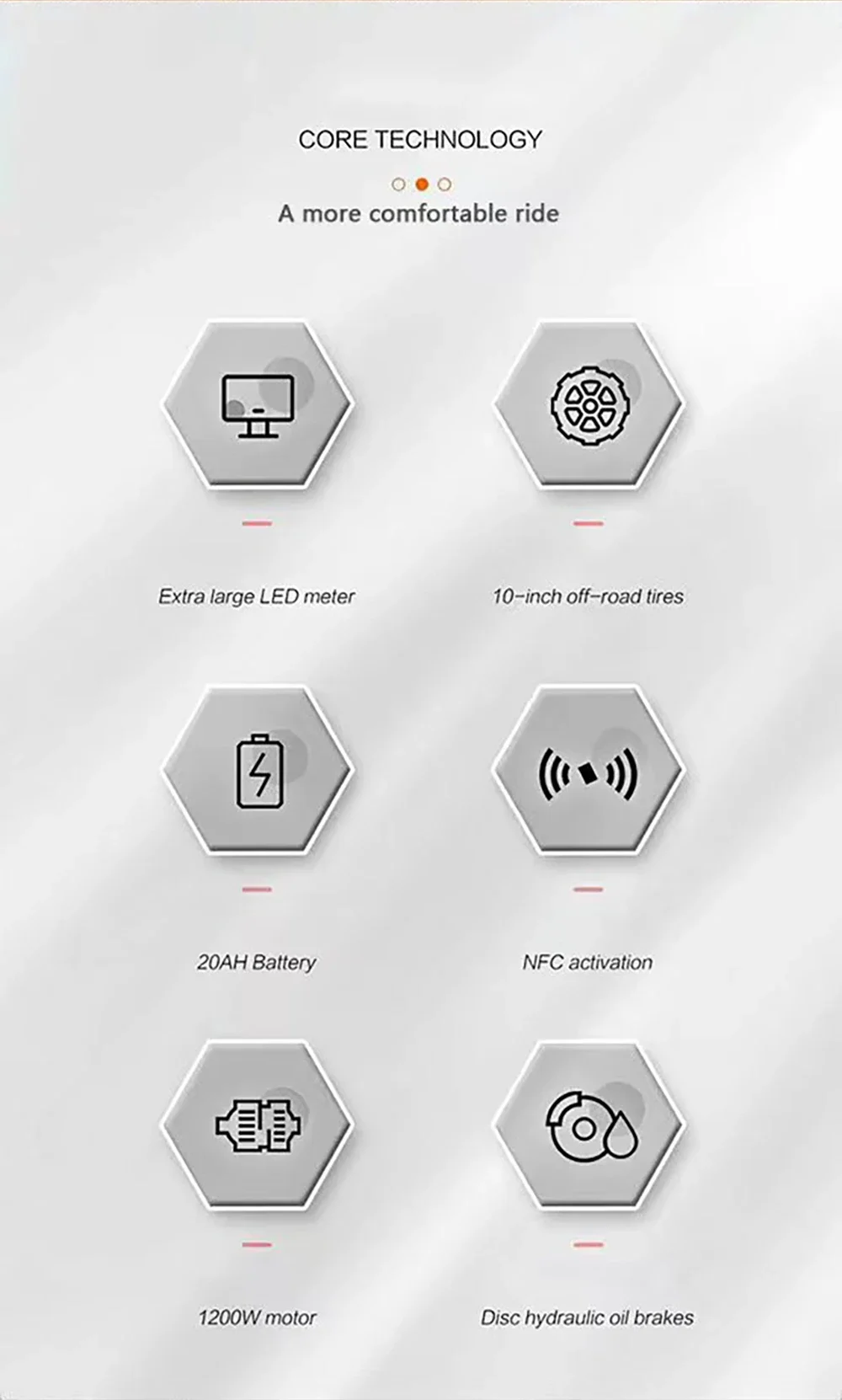 OBARTER G10 Electric Scooter, 2*1200W Dual Motor, 48V 20Ah Battery, 10 Inch Off-Road Tires, 65km/h Max Speed, 65 Max Range, Hydraulic Disc Brake, NFC Activation