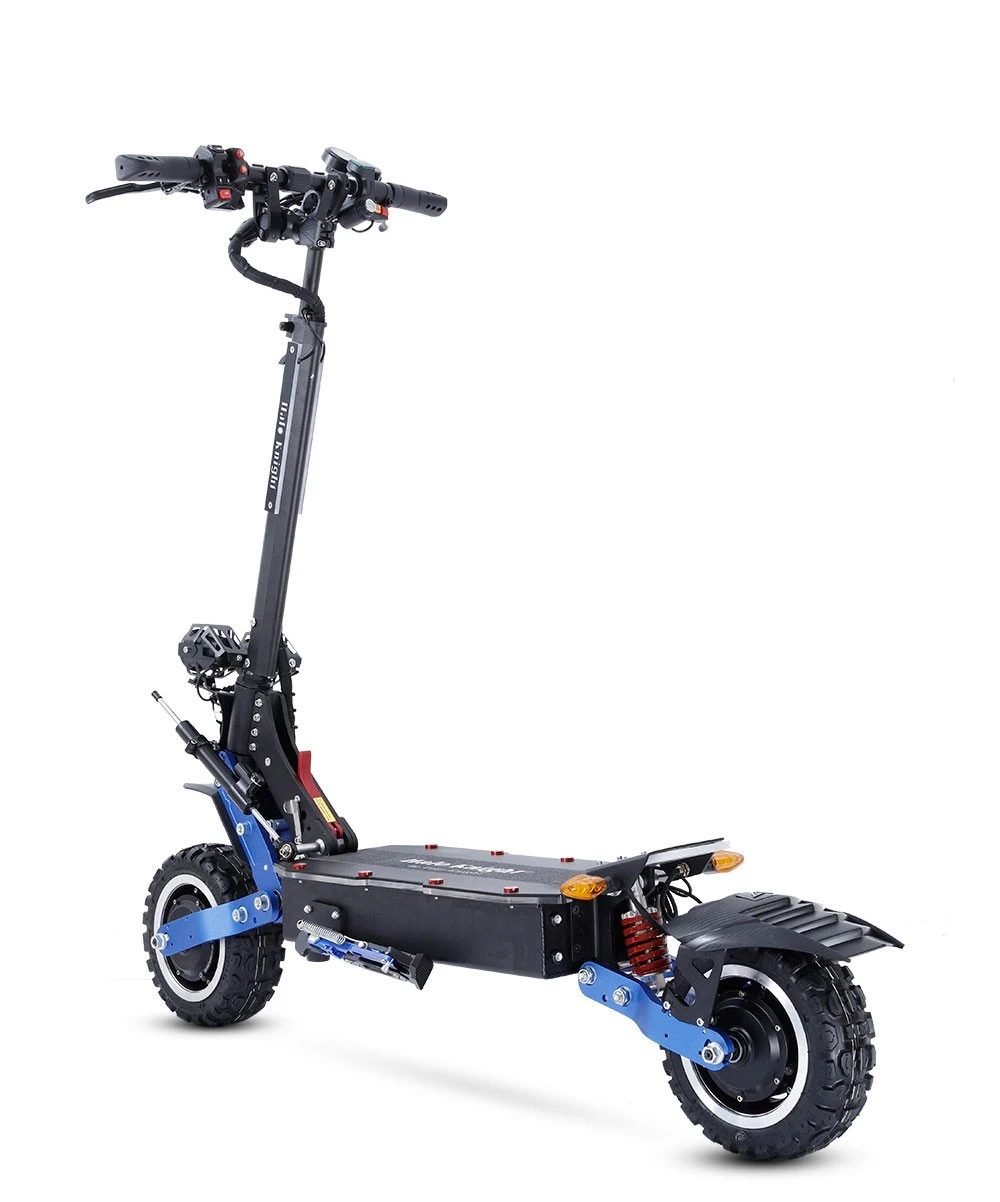 Halo Knight T108 Pro Electric Scooter 11'' Off-Road Tire 3000W*2 Motors 95Km/h Max Speed 60V 38.4Ah Battery 80KM Range 200KG Max load Front & Rear Turn Signal IPX4 Waterproof Dual Hydraulic Brakes Electric Brake