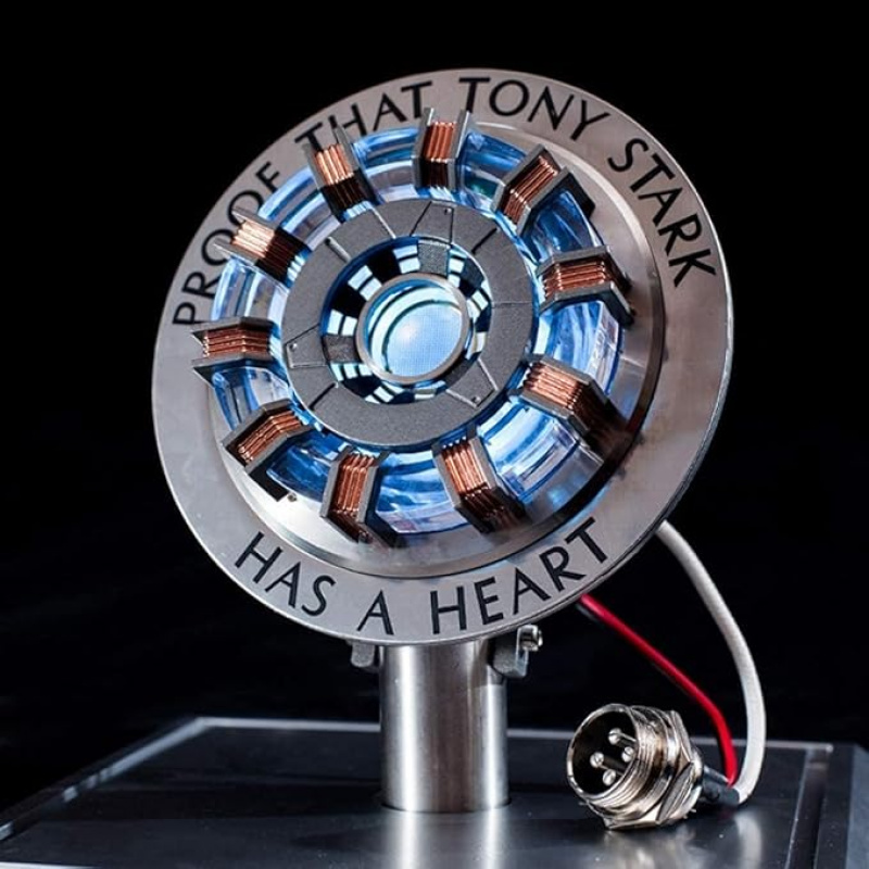 [NEW] Arc Reactor MK1 1:1 Replica – LED Chest Lamp with Remote Control, Alloy Base