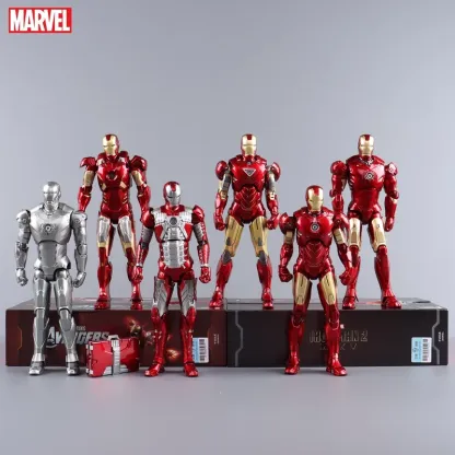 [NEW]Ironman Action Figure Movable Mark Toys 7 inches Light with Chest