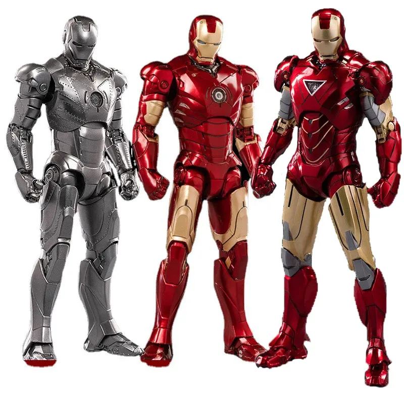 [NEW]Ironman Action Figure Movable Mark Toys 7 inches Light with Chest