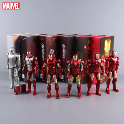 [NEW]Ironman Action Figure Movable Mark Toys 7 inches Light with Chest
