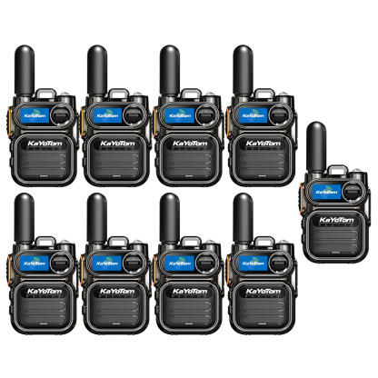 KaYoTom M11 Long Range Walkie Talkie – Global Two-Way Radio with Encrypted Communication, Unlimited Range, 72H Battery Life, HD Audio, Lightweight Design & Built-In LED Flashlight