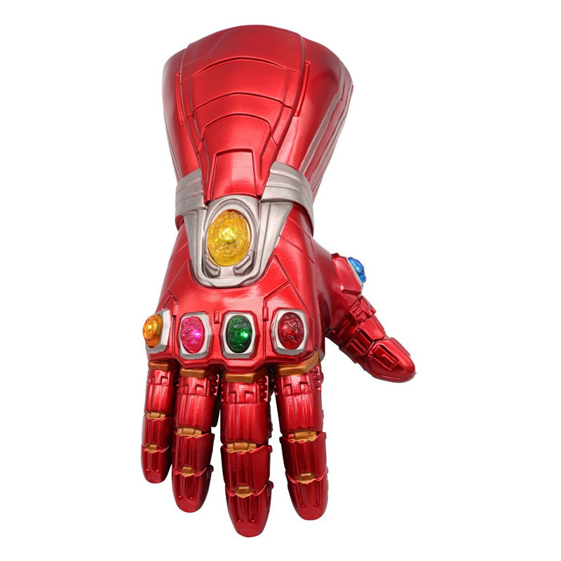 [NEW]Infinity Gauntlet Iron Man Glove PVC with Light Gem Stone