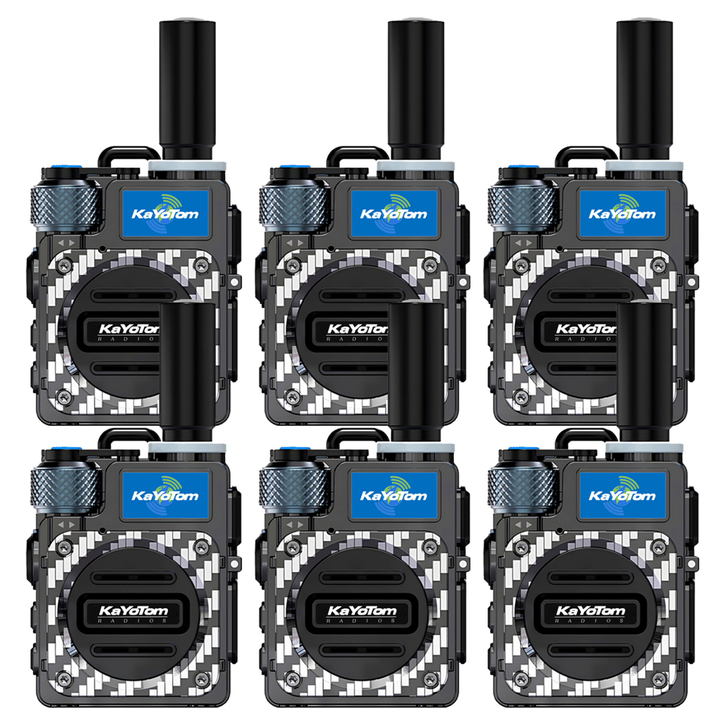 KaYoTom M09 Global Walkie Talkie Unlimited Range Encrypted Two-Way Radio - 72H Battery, HD Audio, Lightweight & Waterproof, 172 Countries Coverage