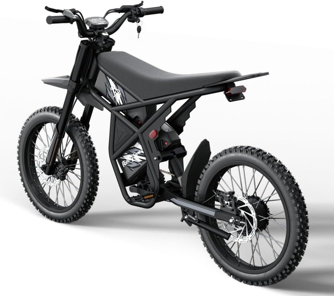 GT73 PRO/GT73 Electric Dirt Bike for Adults, 50MPH 60V 3000W / 37MPH 48V 2400W, 1747Wh/2160Wh Dual Battery Ebike Up to 85 Miles, 25" Motorcycle Tire, UL2849 All Terrain E Bike Full Suspension