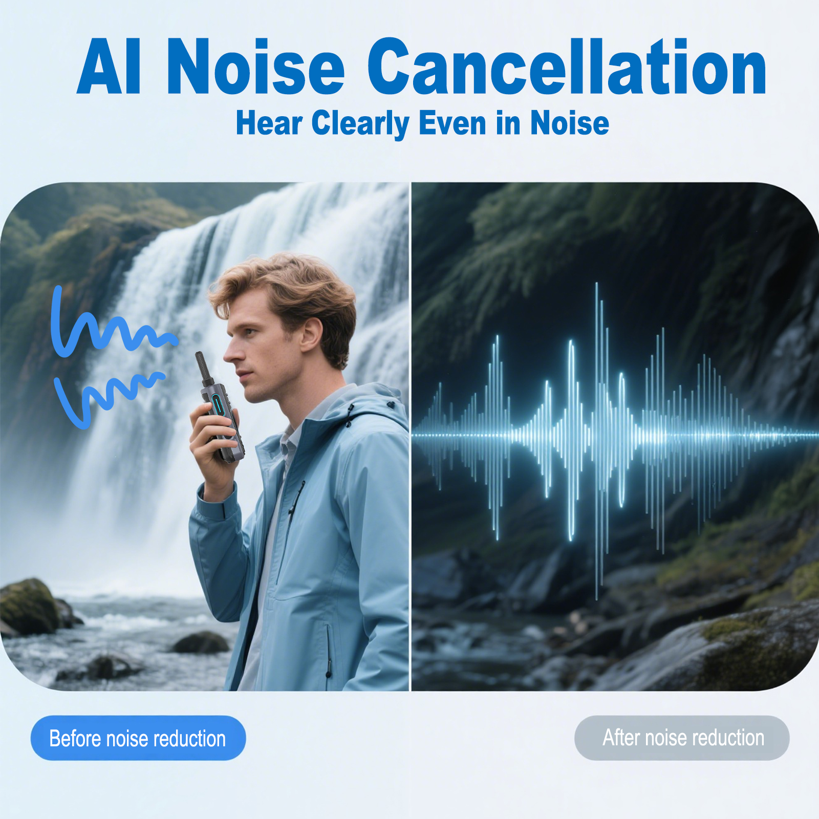 KaYoTom M16 4G POC Global Encrypted PTT Walkie Talkie Unlimited Range - IP67 waterproof, GPS tracking, Bluetooth & 7-Day Batter