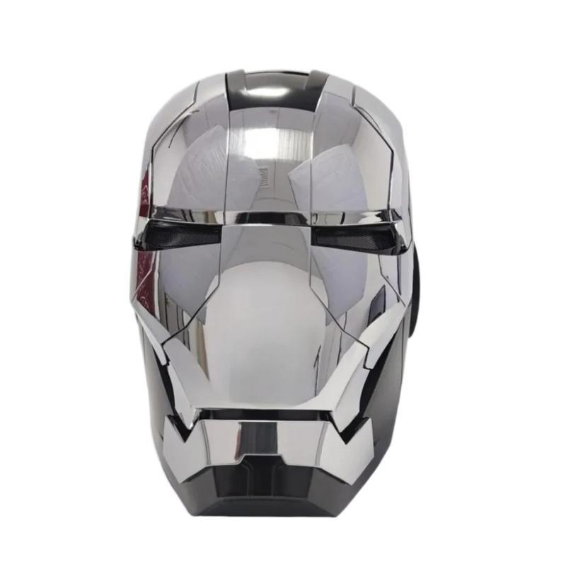 [NEW]War Machine Mask Iron Man Helmet Mk5 1:1 Wearable Silver Black Edition