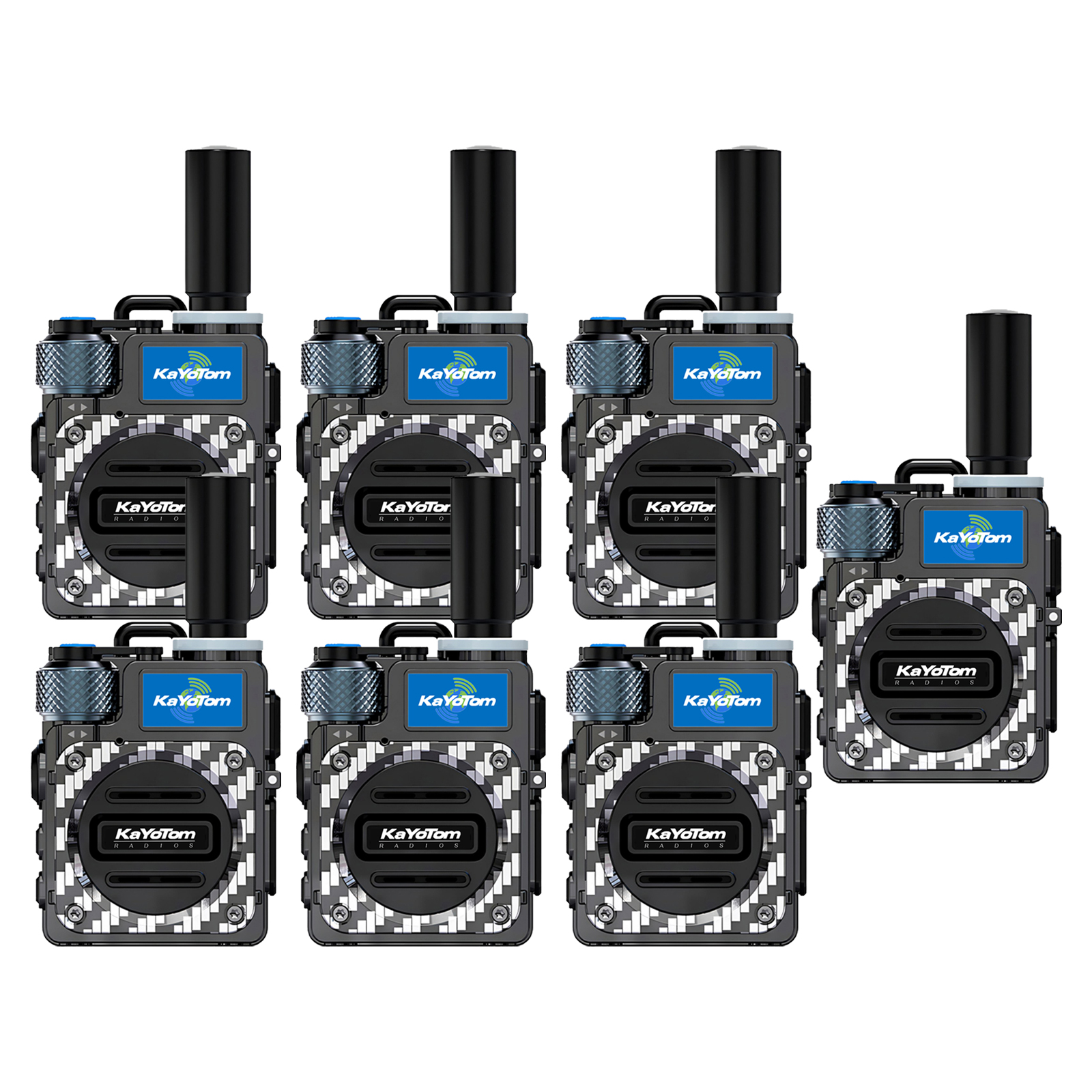 KaYoTom M09 Global Walkie Talkie Unlimited Range Encrypted Two-Way Radio - 72H Battery, HD Audio, Lightweight & Waterproof, 172 Countries Coverage