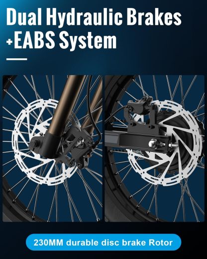 GT73 PRO/GT73 Electric Dirt Bike for Adults, 50MPH 60V 3000W / 37MPH 48V 2400W, 1747Wh/2160Wh Dual Battery Ebike Up to 85 Miles, 25" Motorcycle Tire, UL2849 All Terrain E Bike Full Suspension