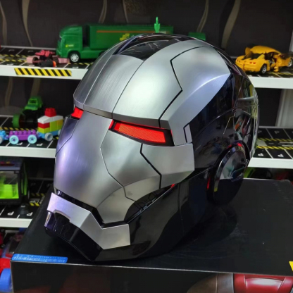 [NEW]War Machine Mask Iron Man Helmet Mk5 1:1 Wearable Silver Black Edition