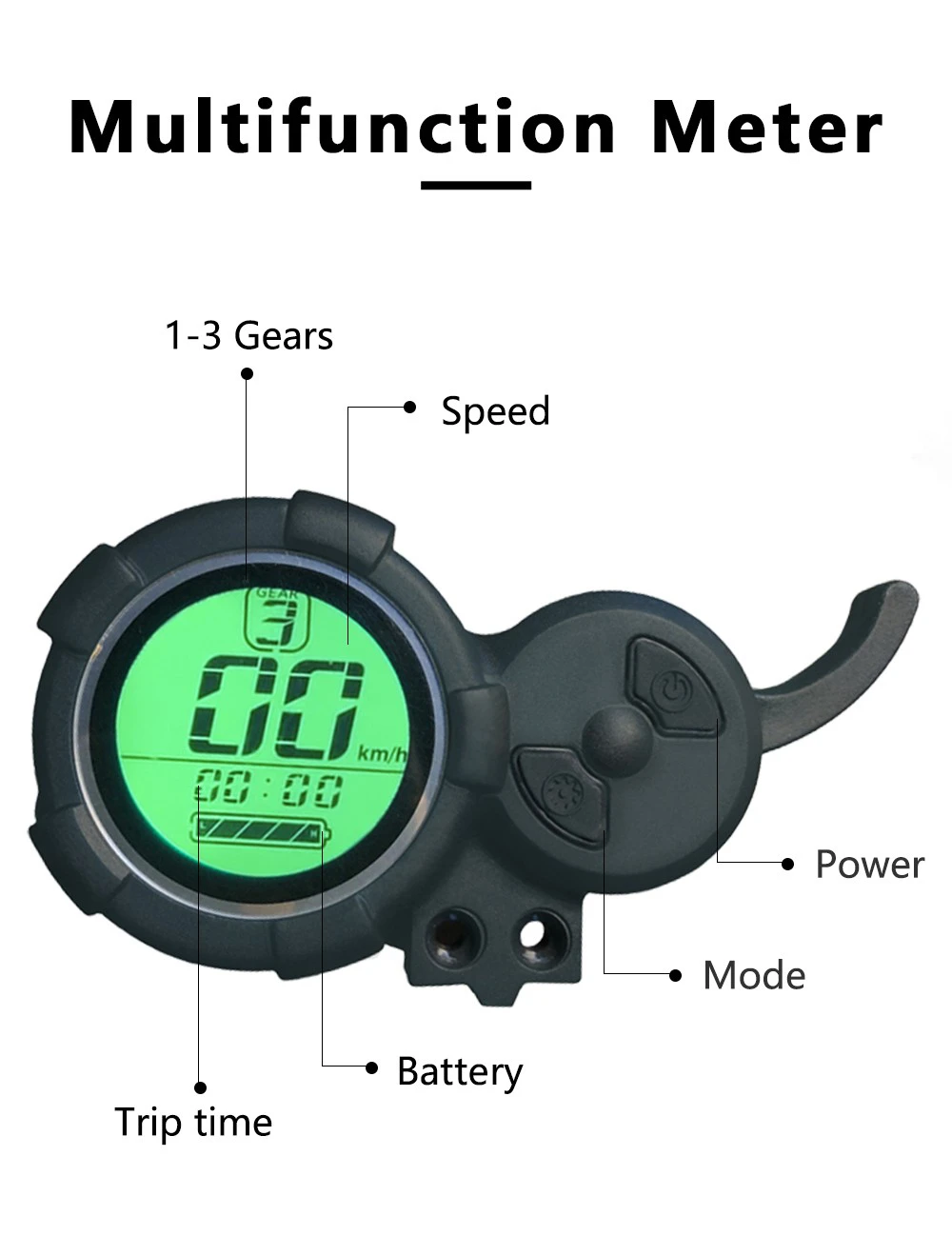 Halo Knight T104 Electric Scooter 10 inch Off-road Tires 1000W*2 Motor 65km/h Max Speed Remote control 52V 21Ah Battery 45km Range - Black