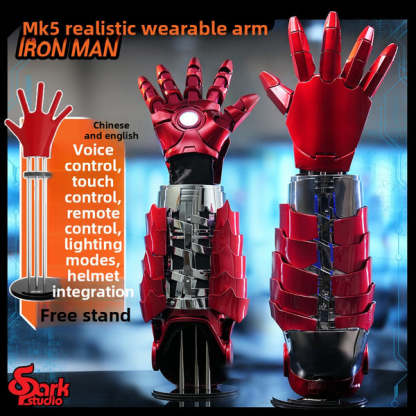 [NEW] Iron Man MK5 Rack Arm – 1:1 Wearable Gauntlet with Voice, Touch & Remote Control, English Version