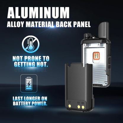 KaYoTom G08 Global Walkie Talkies Unlimited Range PTT Push-to-Talk Over Cellular Nationwide 5000 Miles POC 4G Handheld Long Range Two Way Radio for Team Management