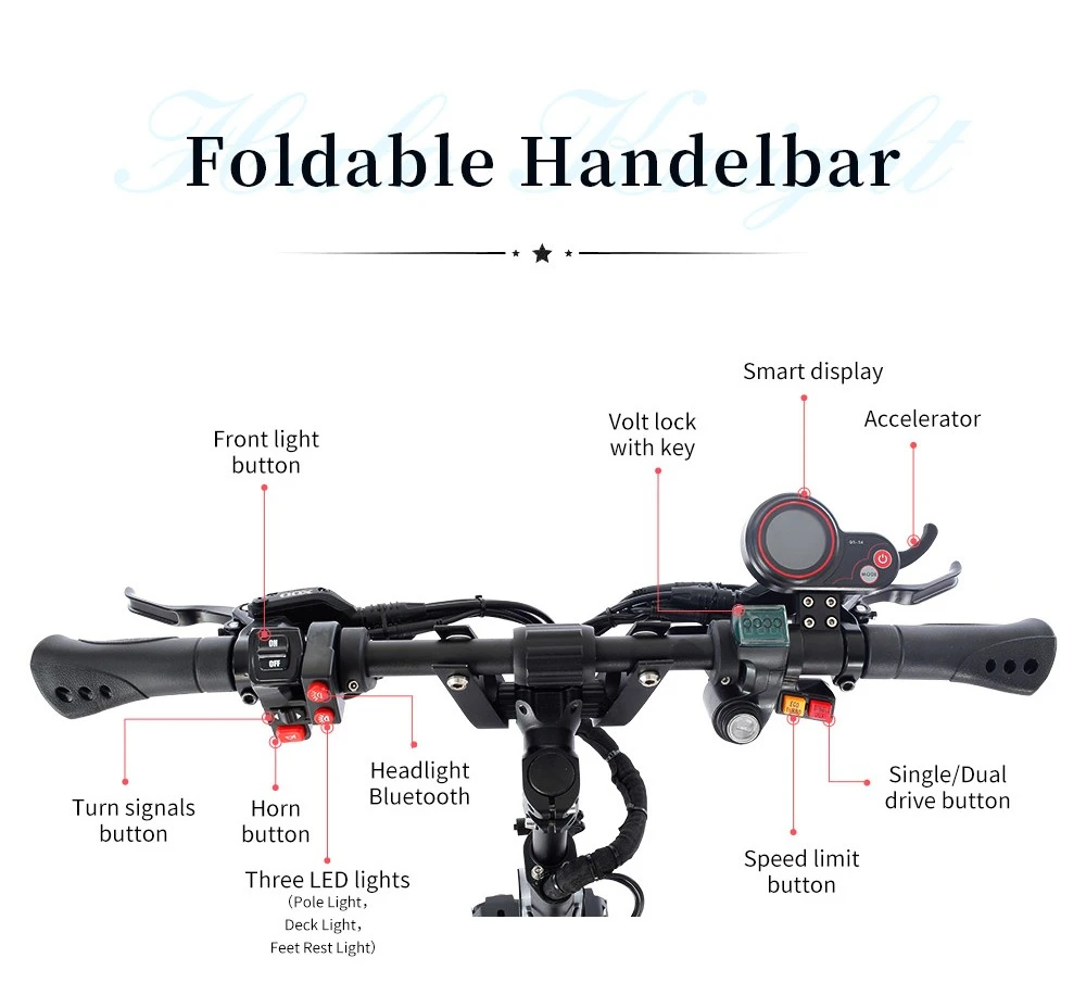 Halo Knight T108 Pro Electric Scooter 11'' Off-Road Tire 3000W*2 Motors 95Km/h Max Speed 60V 38.4Ah Battery 80KM Range 200KG Max load Front & Rear Turn Signal IPX4 Waterproof Dual Hydraulic Brakes Electric Brake