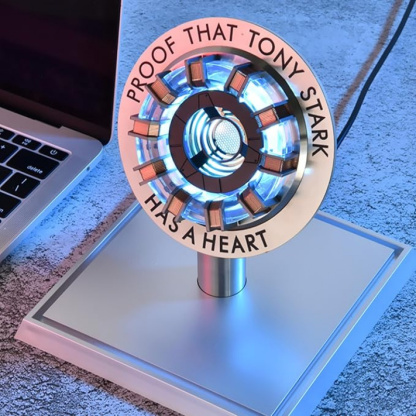[NEW] Arc Reactor MK1 1:1 Replica – LED Chest Lamp with Remote Control, Alloy Base