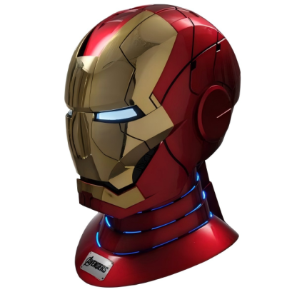 [NEW] Iron Man MK5 Helmet – Gold Red Edition | Voice Control + Remote + Touch Activated Electronic Mask, 1:1 Wearable Collectible