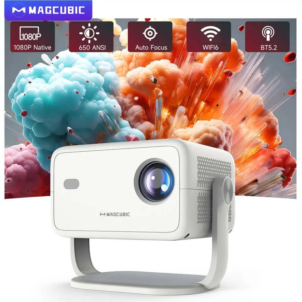 4K Native Portable Projector 1080P Auto Focus Keystone Correction Andr