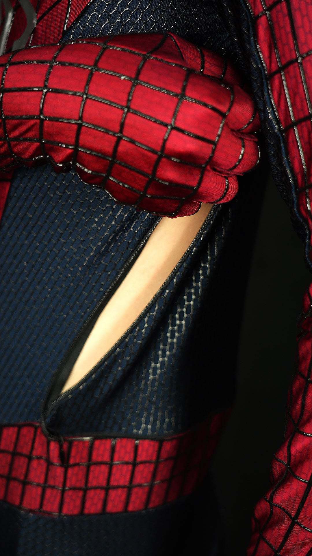 TASM 2 Suit (Andrew) with Face shell & 3D Rubber Web Movie Prop Replica(wearable)