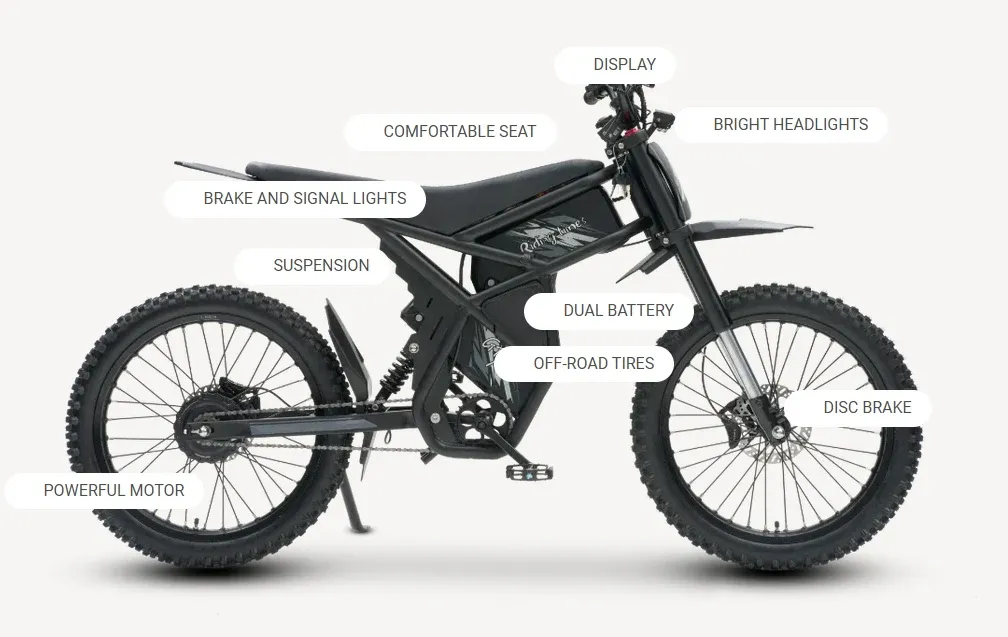 GT73 RIDING TIME E-DIRT BIKE - EbikesPlug