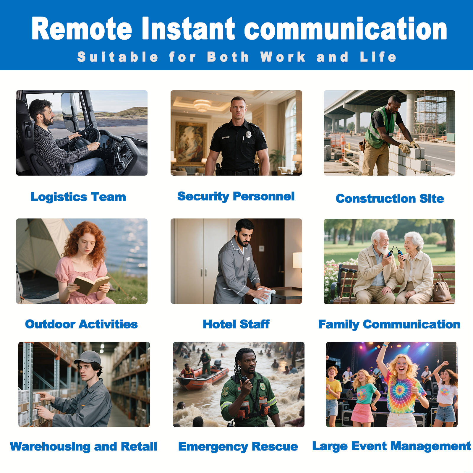 KaYoTom M08 Global Walkie Talkie Unlimited Range Encrypted Two-Way Radio - 72H Battery, HD Audio, Lightweight & LED Flashlight, 172 Countries Coverage