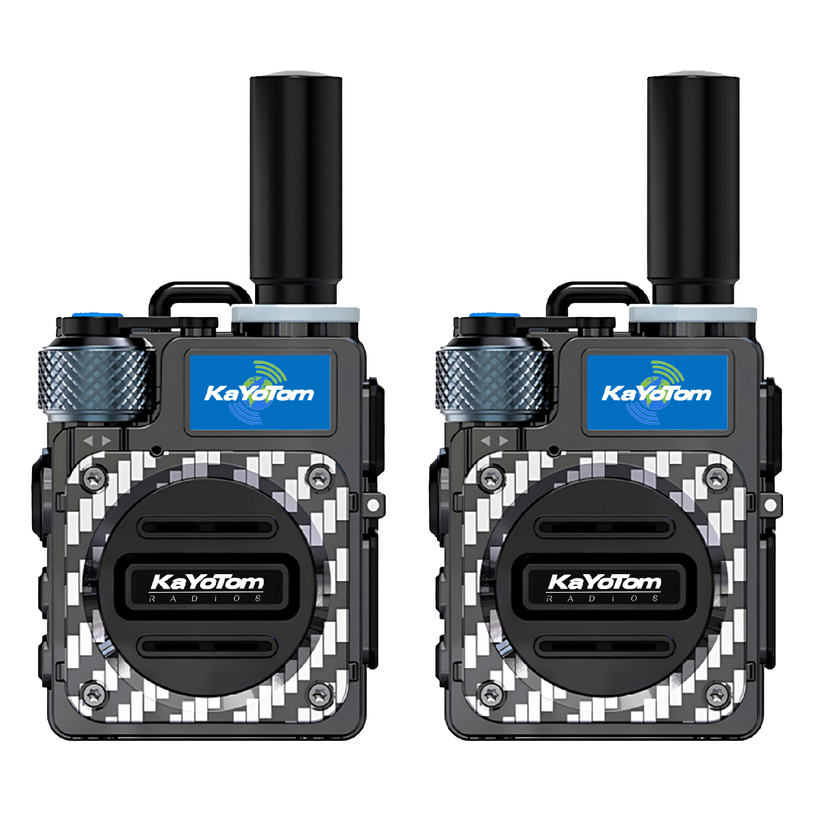 KaYoTom M09 Global Walkie Talkie Unlimited Range Encrypted Two-Way Radio - 72H Battery, HD Audio, Lightweight & Waterproof, 172 Countries Coverage
