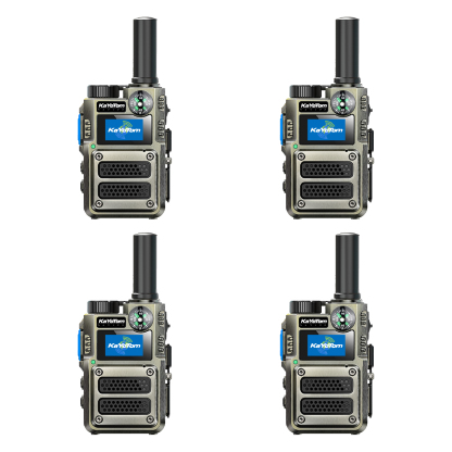 KaYoTom M12 Global LTE Walkie Talkie – Long Range Two-Way Radio, Unlimited Distance, No License Required, Built-in Flashlight & Compass, Secure PTT for Outdoor, Security & Business